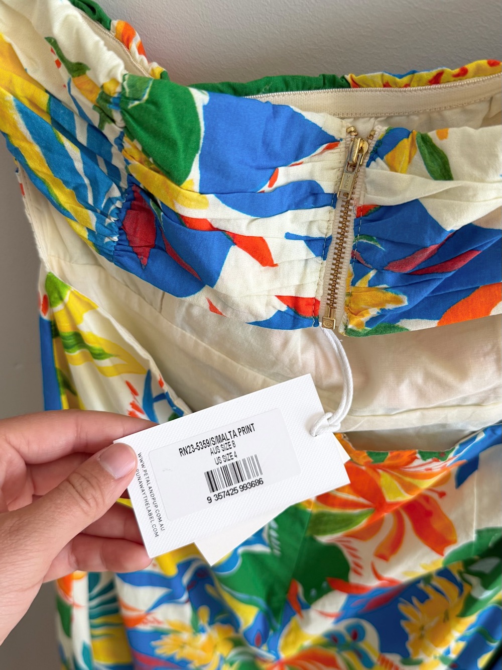 Petal & Pup Floral Strapless Midi Dress in Malta Print - Picture 13 of 13